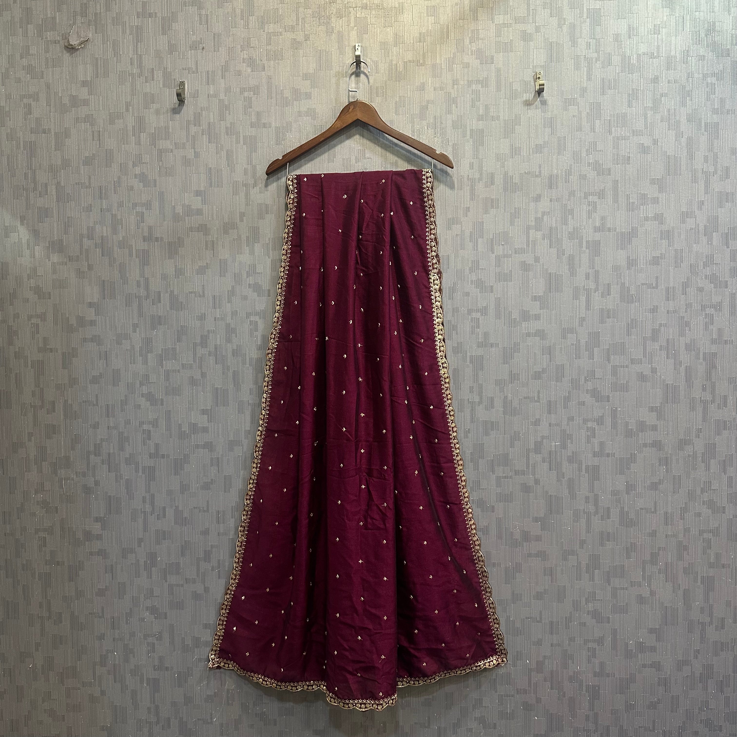 Volvo cut work Dupatta