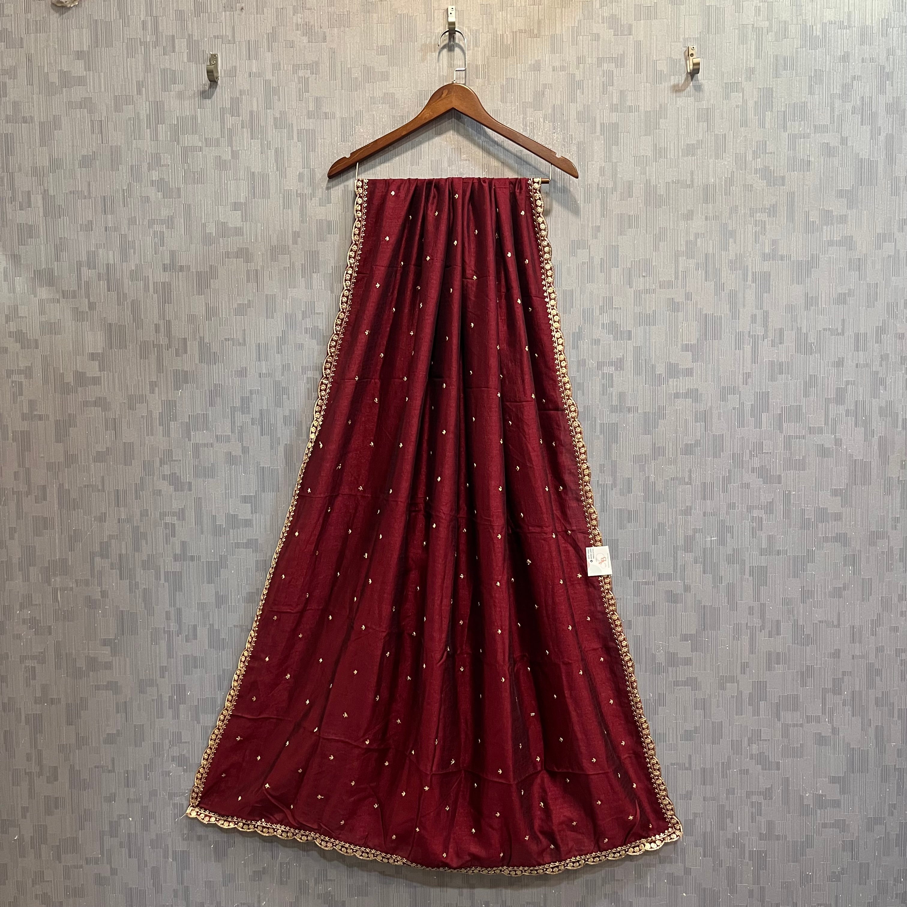 Volvo cut work Dupatta