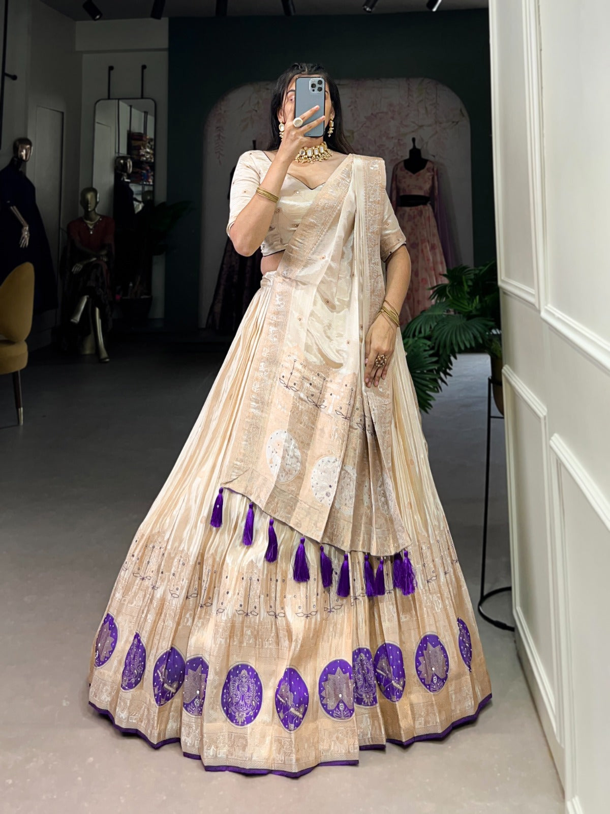 Shimmer 3 pc Lehenga choli set
