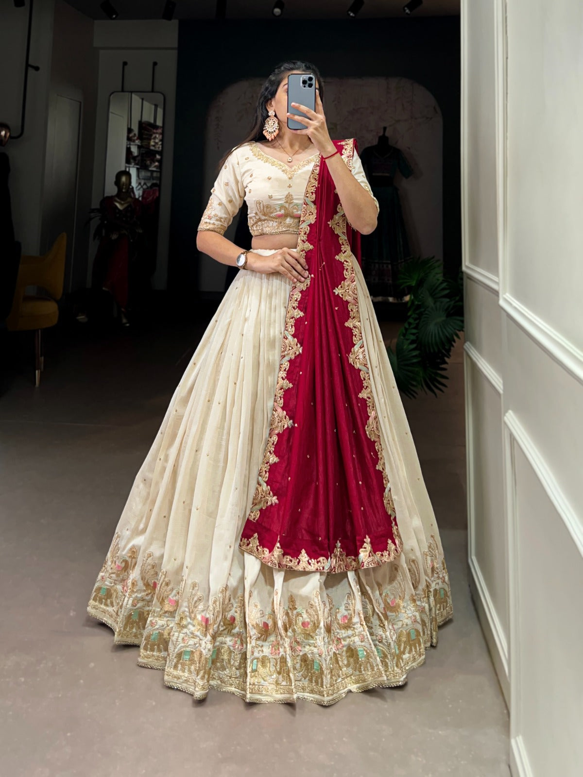 serene offwhite Lehenga choli set