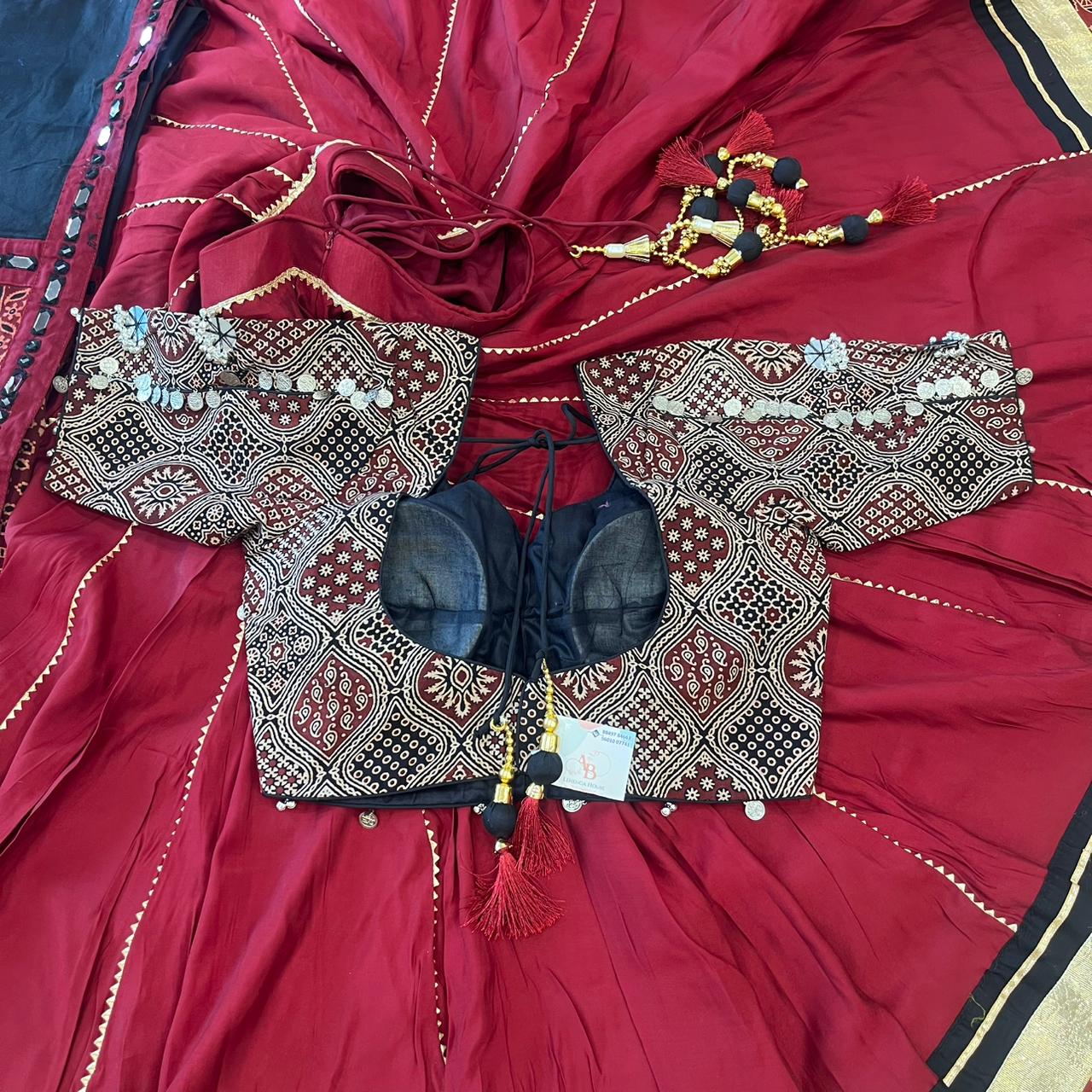 AJRAKH MAROON  PAIR