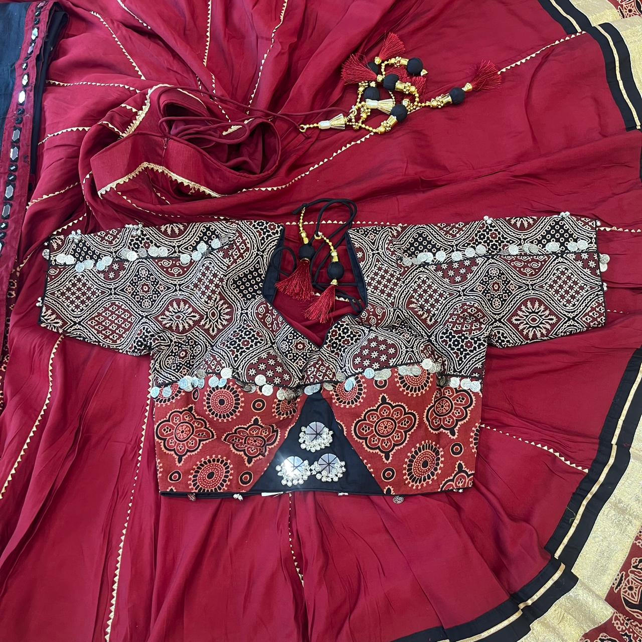 AJRAKH MAROON  PAIR