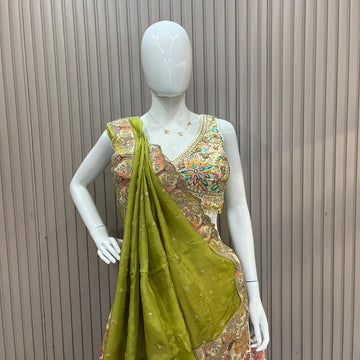 Floral Ivory Lehenga choli set