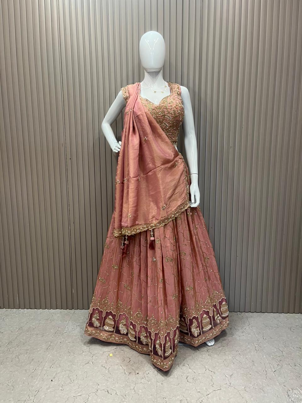 Cutwork Lehenga choli set