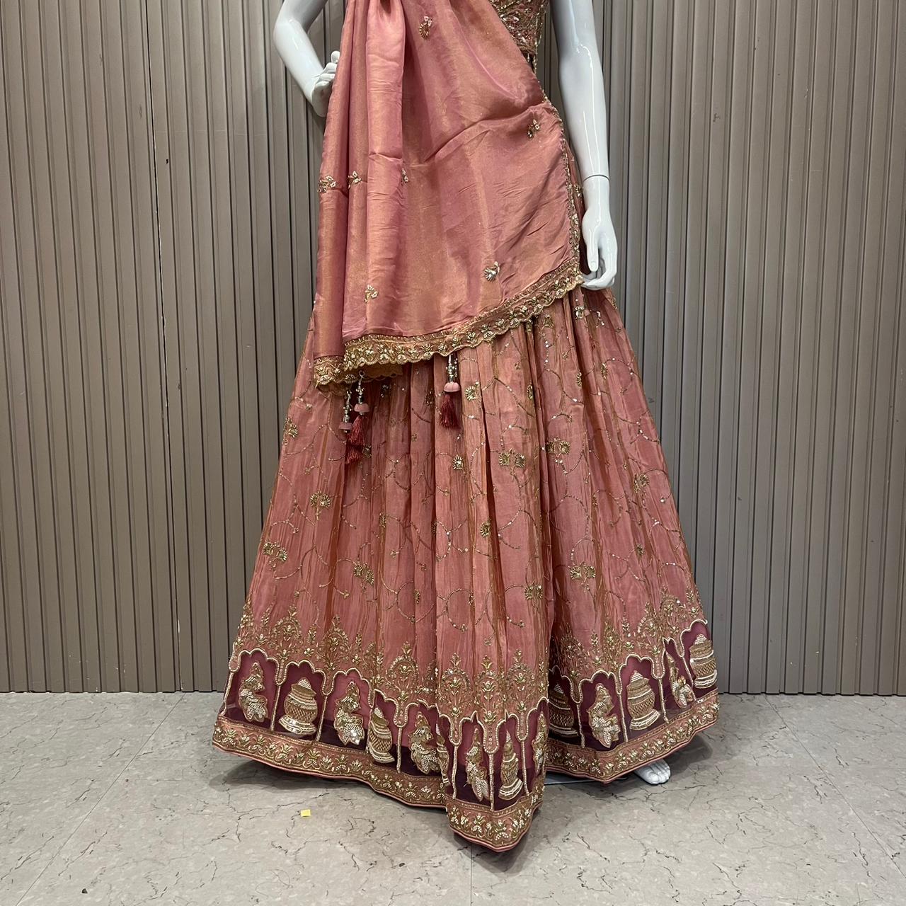 Cutwork Lehenga choli set