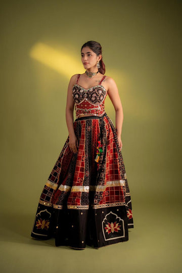Ajrakh Raas Chaniya Choli