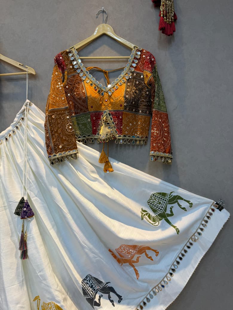 Camel Print Chaniya Choli