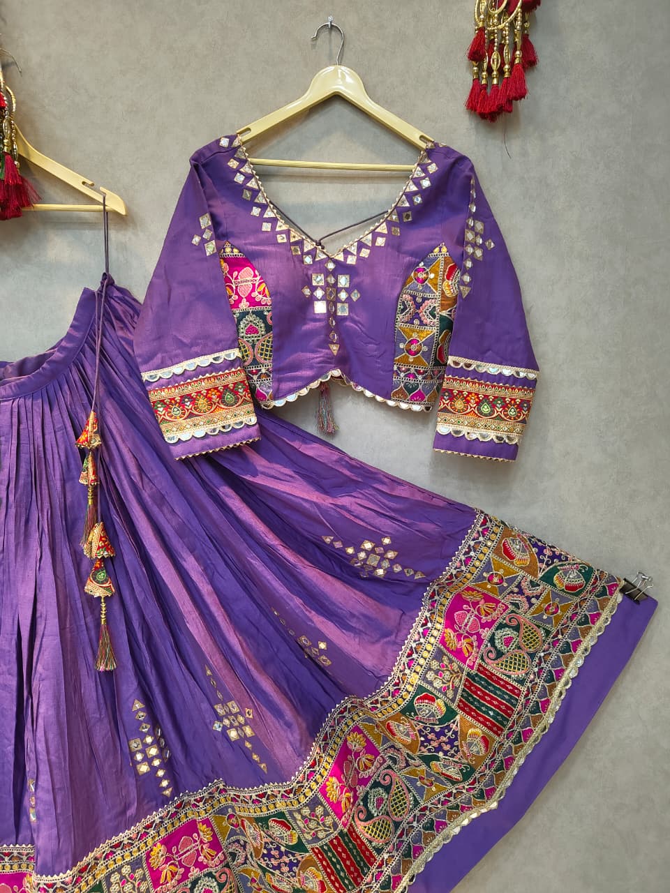 Purple Vintage Chaniya Choli