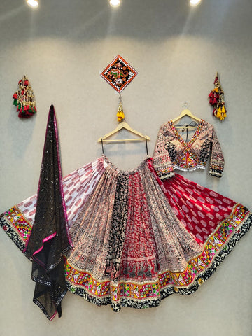 Multi Ajrakh Chaniya Choli