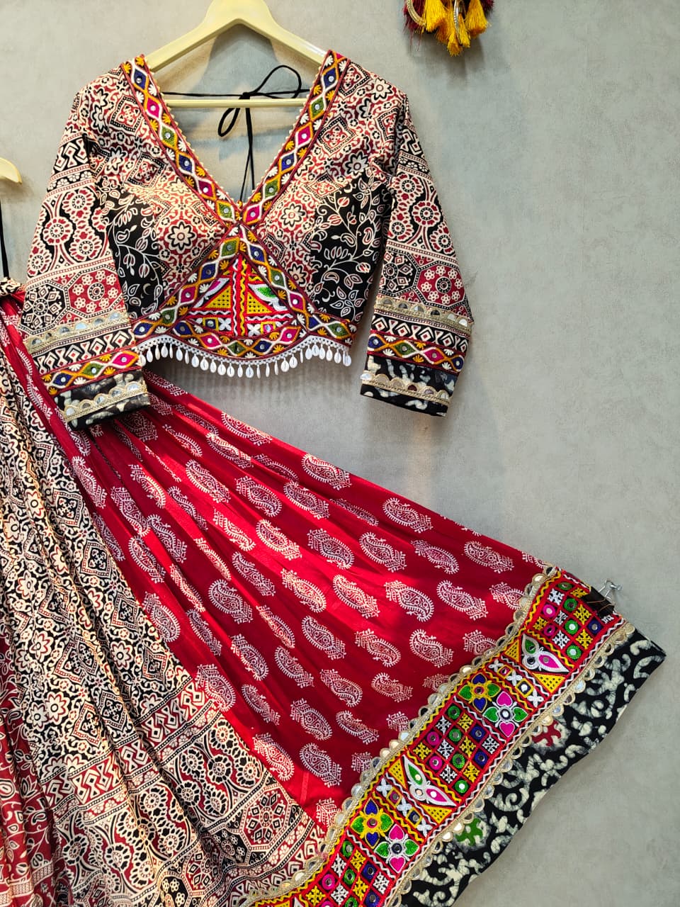 Multi Ajrakh Chaniya Choli