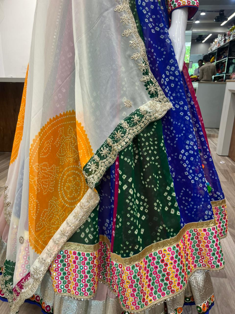 Hathi With Bandhani Chaniya Choli