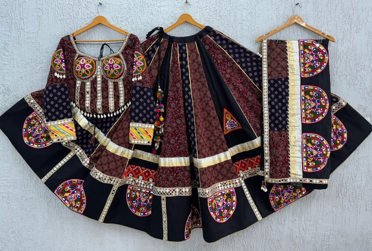 Ajrakh Gamthi Chaniya Choli