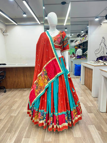 Orange Rama Chaniya Choli