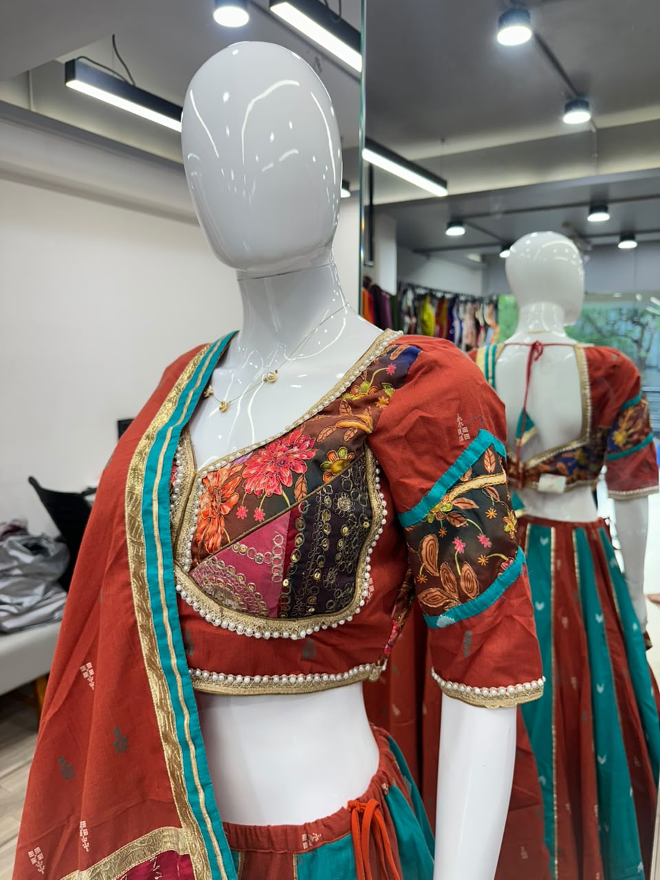 Orange Rama Chaniya Choli