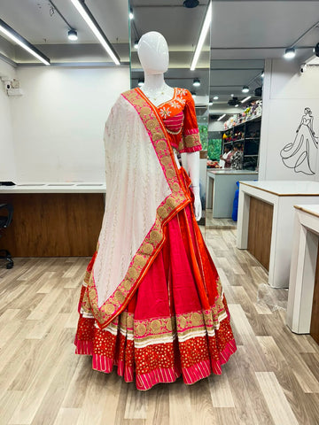 Orange Rani Chaniya Choli Set