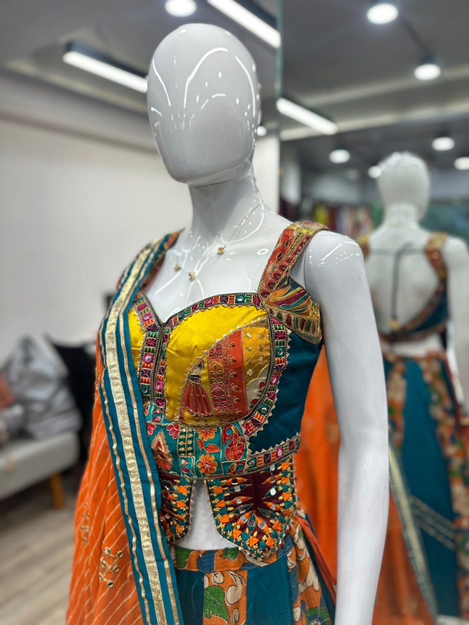 Gamthi Work Chaniya choli