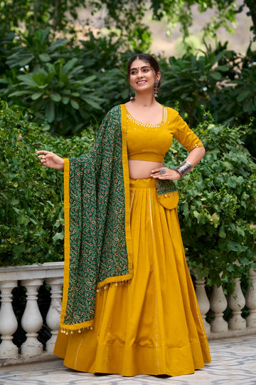Mustard Chaniya Choli