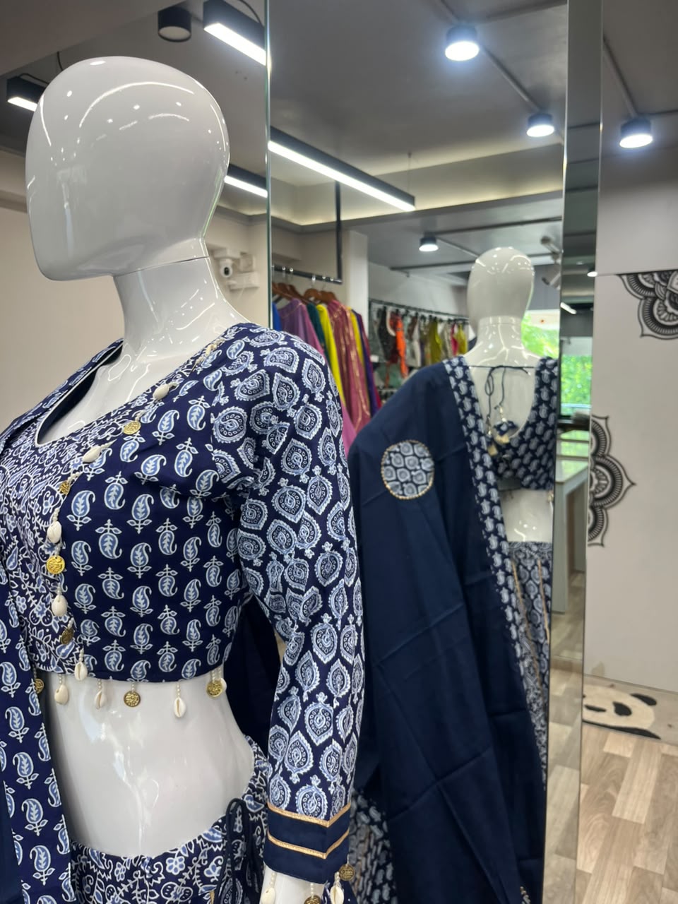 Indigo Chaniya Choli
