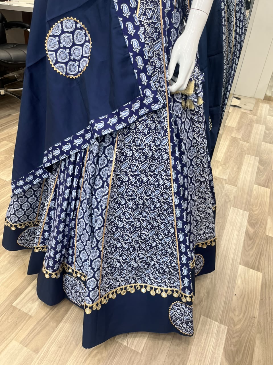 Indigo Chaniya Choli
