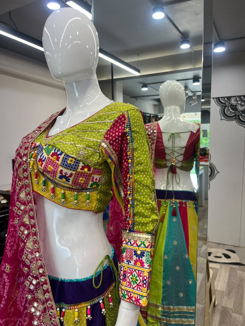 Multy Bandhej Chaniya Choli