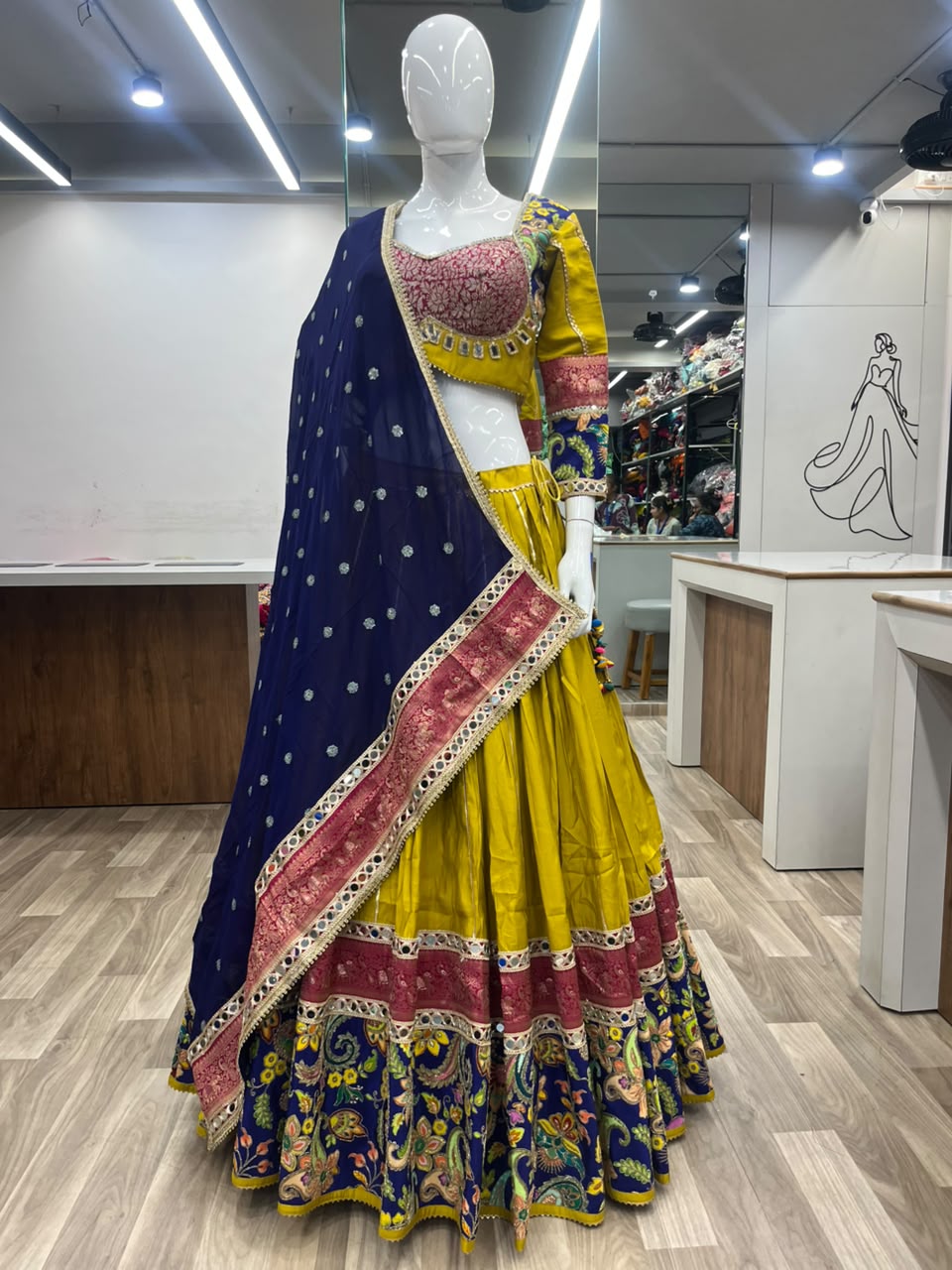 Gamthi Work Lehenga Choli