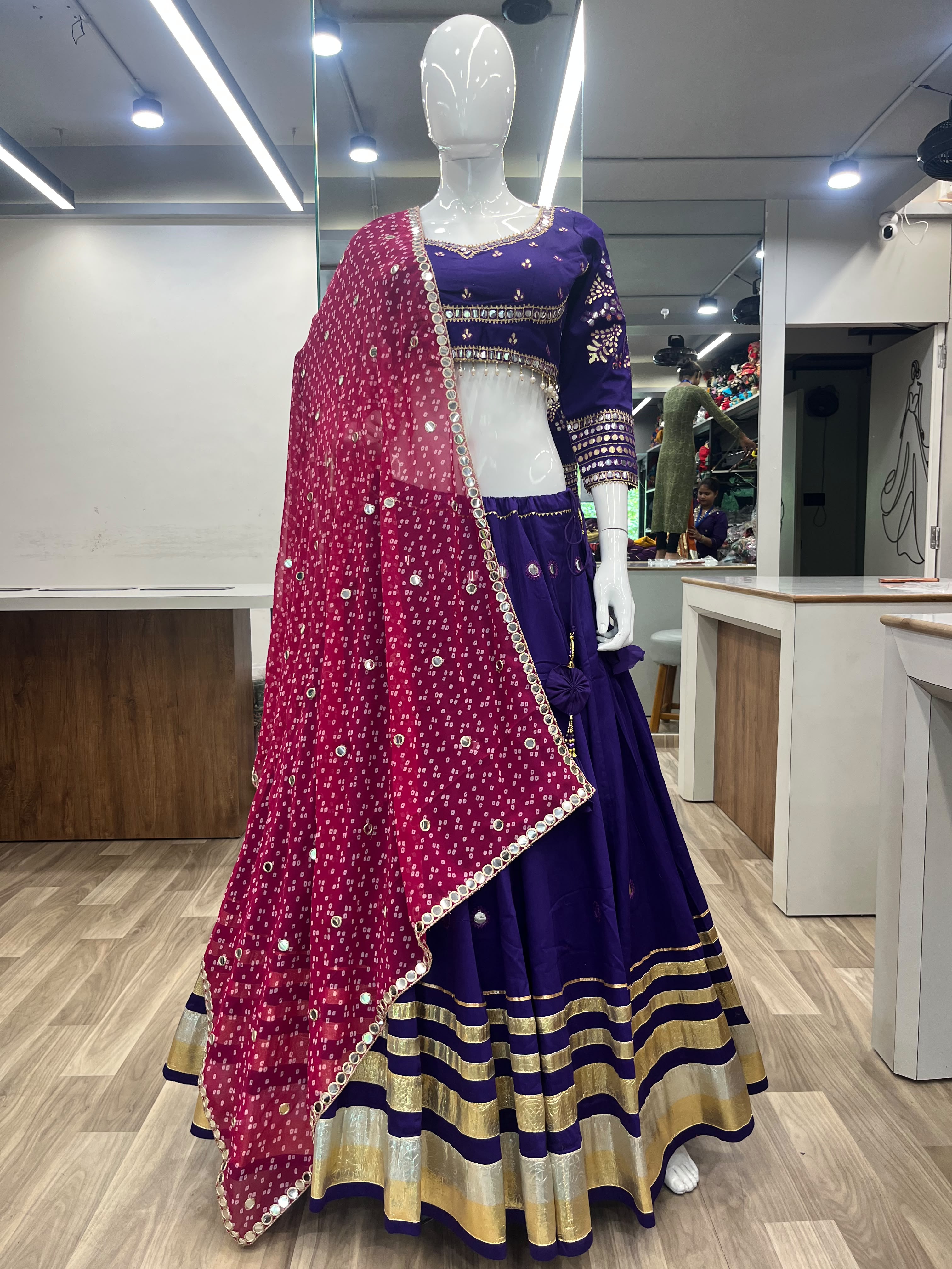Foil Bandhani Chaniya Choli