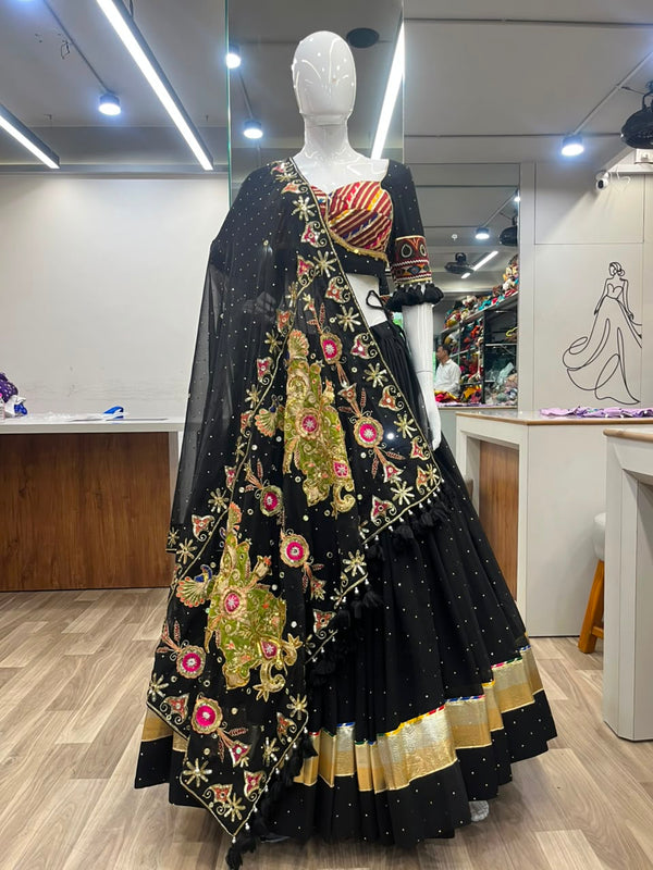 Mukesh work Chaniya Choli