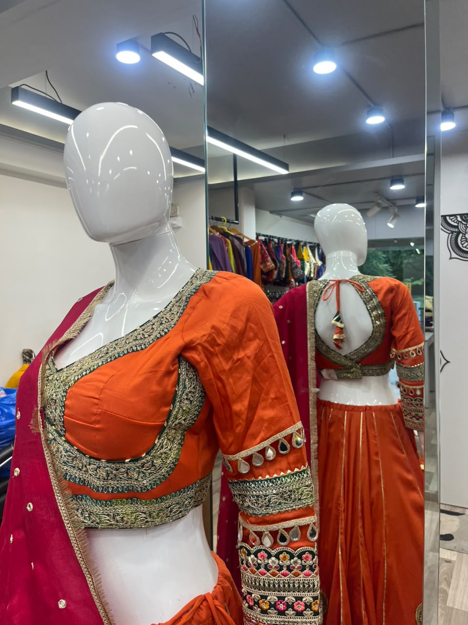 Orange hw Chaniya Choli