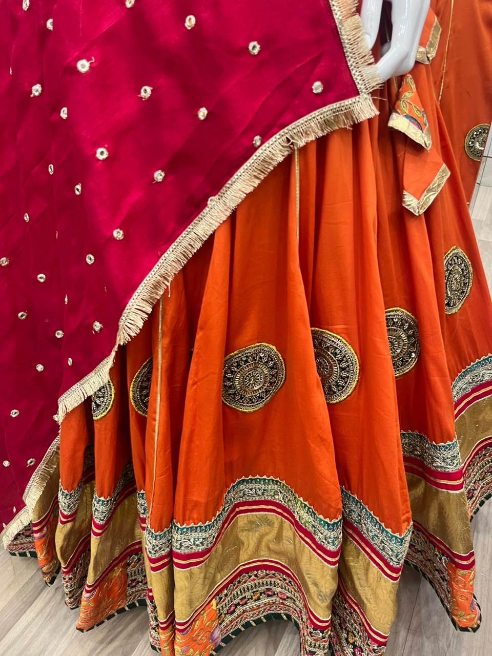 Orange hw Chaniya Choli