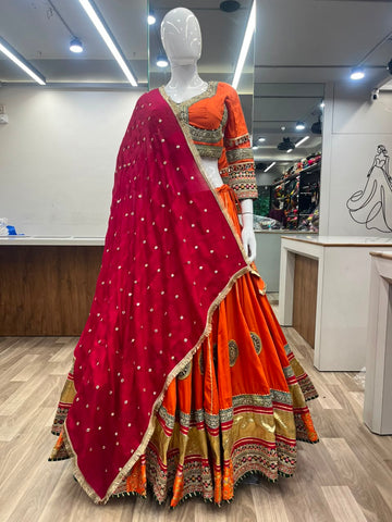 Orange hw Chaniya Choli