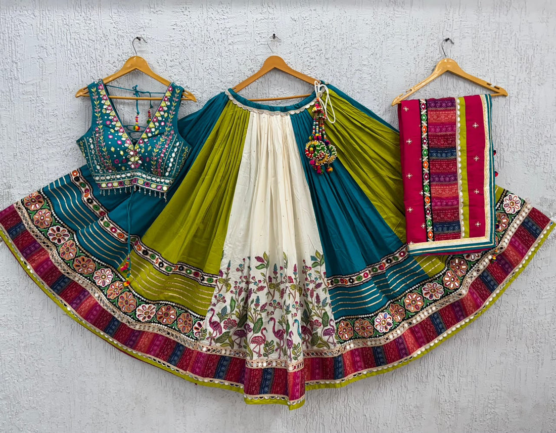 Multicolor Sleeveless Chaniya Choli