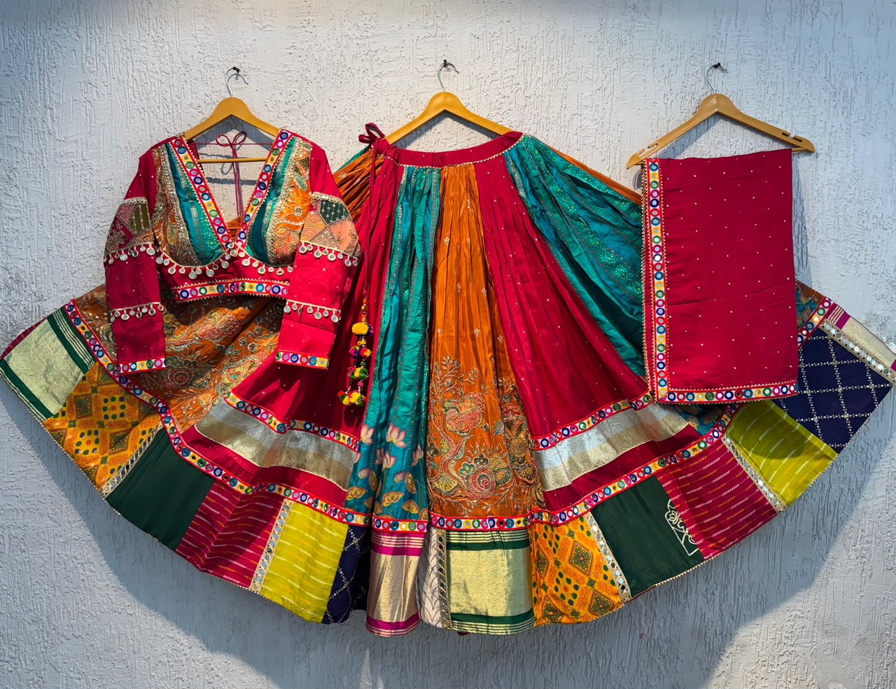 Multicolor Full sleeve Chaniya Choli