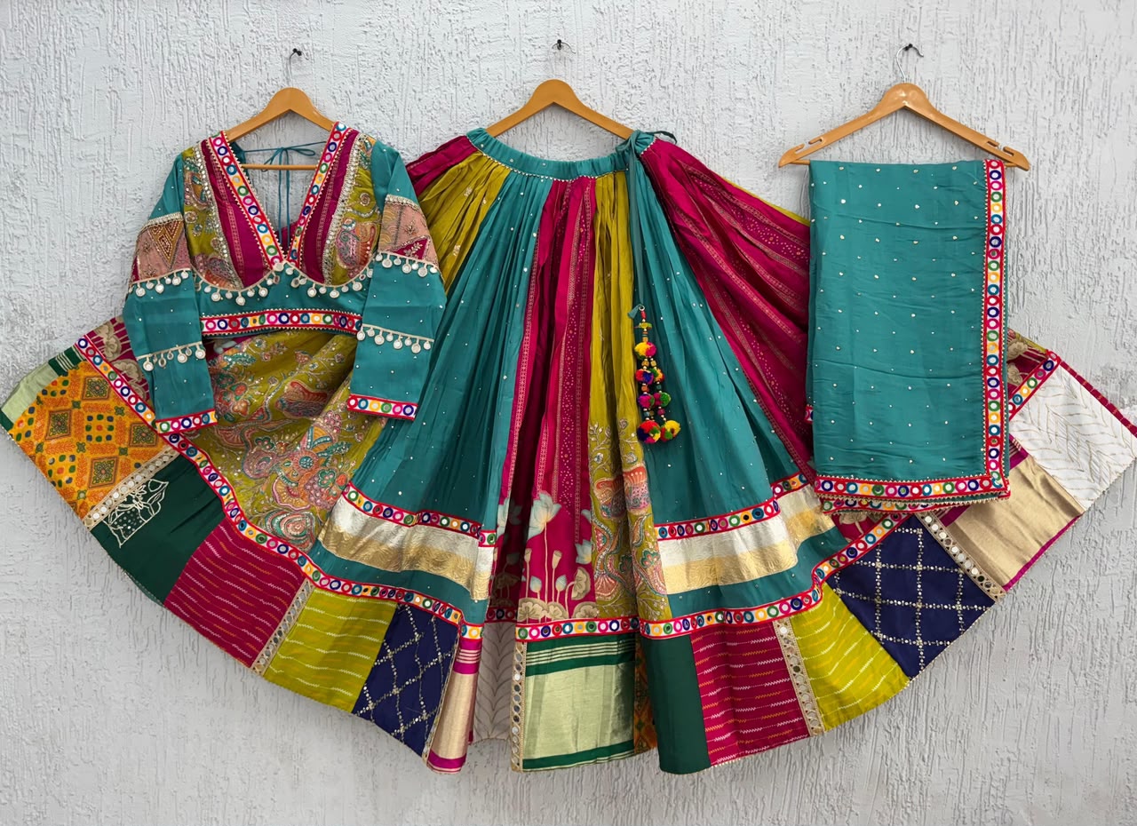 Multicolor Full sleeve Chaniya Choli