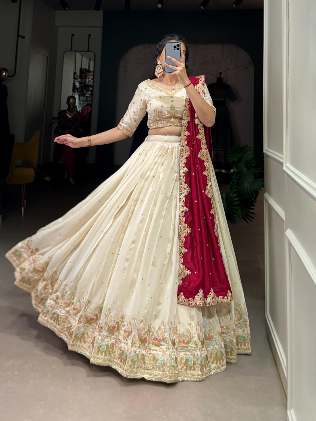 serene offwhite Lehenga choli set