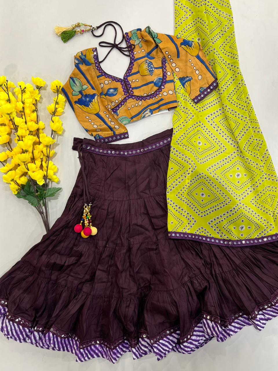 Kalamkari (girls) lehenga choli