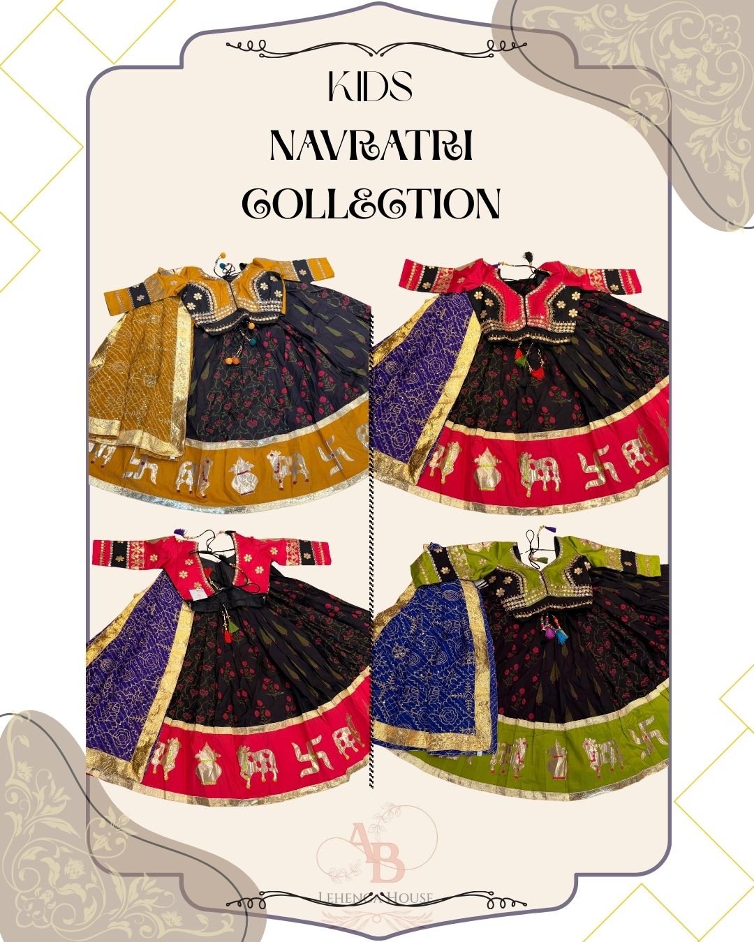 Vrundavan (girls) lehenga choli collection